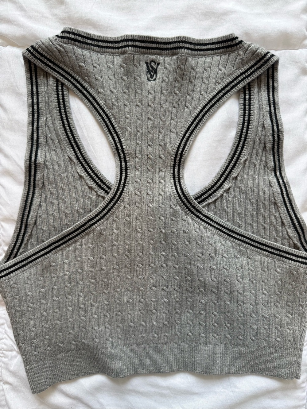 Victoria's Secret Cable Knit Racerback Crop Top